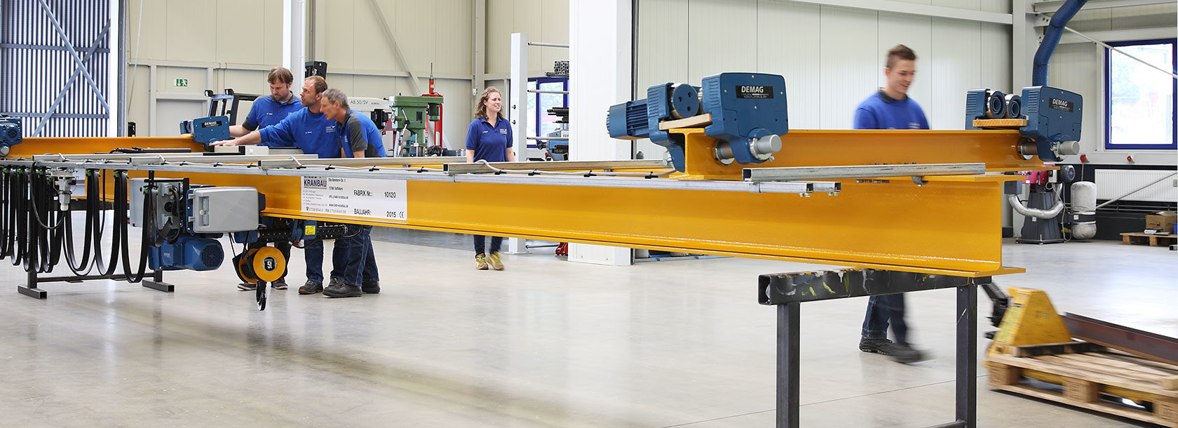 Fertigung eines individuellen Kransystems